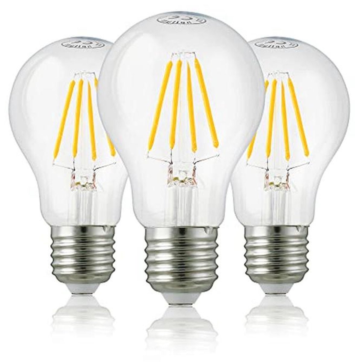 Dimbare LED E27 Lamp 5W - 3 Stuks Warm Wit (470 Lumen)