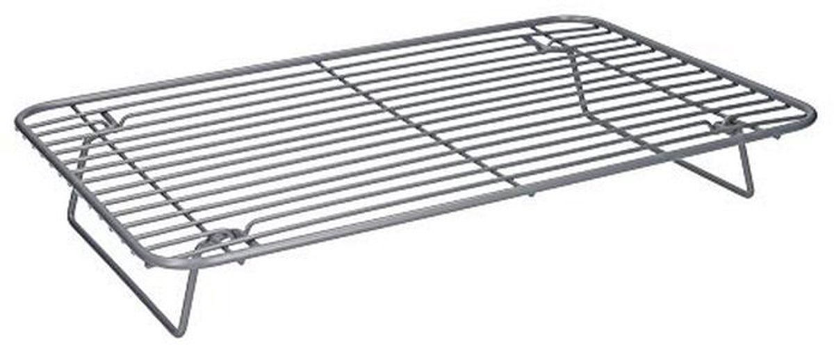 Smart Keramisch Braad- en Koelrek met Koolstofstaaldraad - 35,7 x 23 x 5,3 cm - Grijs
