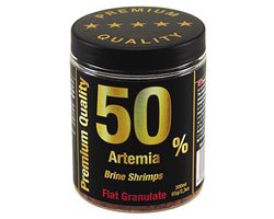 Premium Visvoer voor Zoet- en Zoutwatervissen - 50% Artemia Vlakgranulaat met Plantaardige Eiwitten en Vitaminen