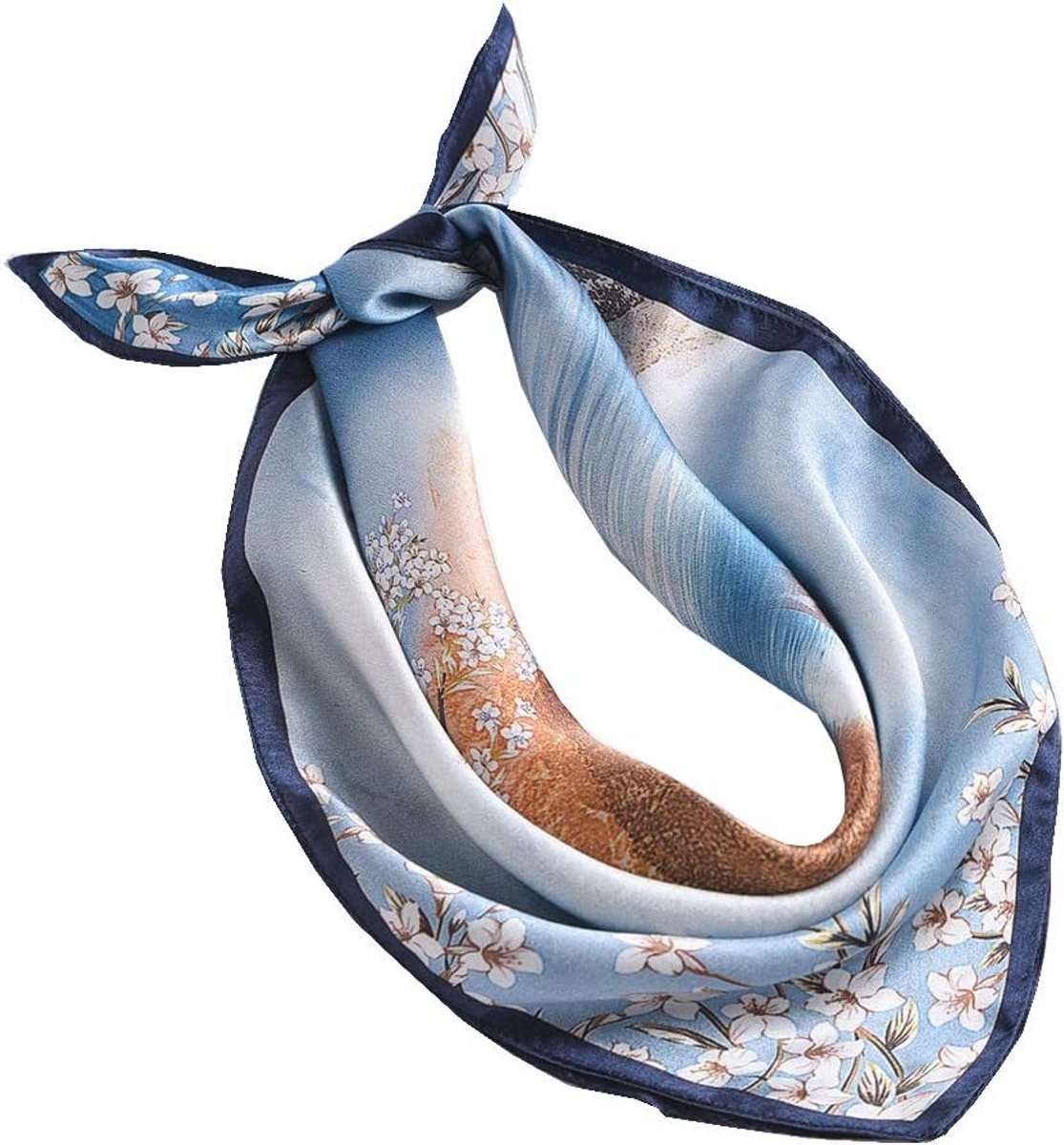 100% pure moerbeizijde sjaal - vierkante lichtgewicht hoofddoek voor dames - perfect als cadeau