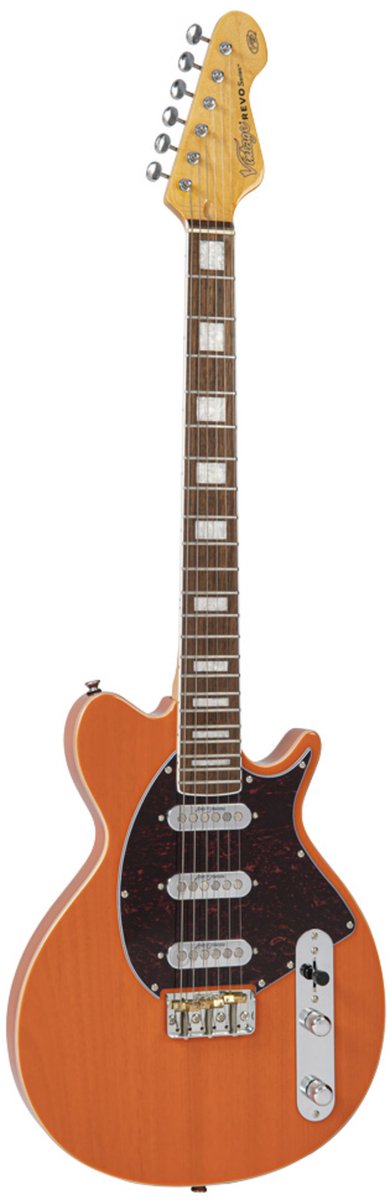 Vintage REVO VRV800TO Vision Trans Orange - Elektrische gitaar