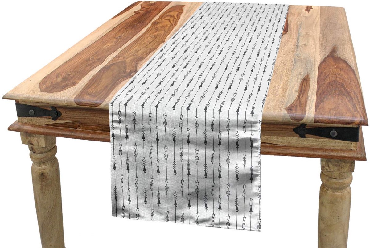ABAKUHAUS Tafelrok Stam Vintage Pijl – 40x180 cm – Polyester