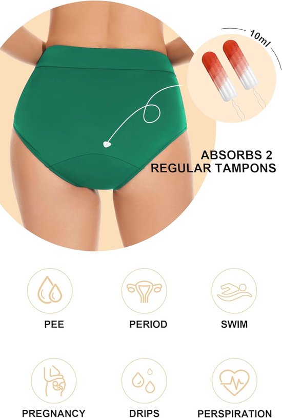 Ecupper Zwembroek voor dames, lange zwembroek, capri