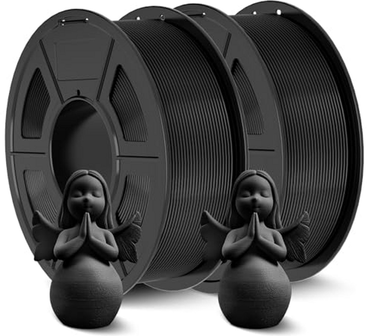 ABS Filament 1.75 mm Zwart - 2 kg - Anti-Warping en Hoge Impactbestendigheid voor 3D Printers