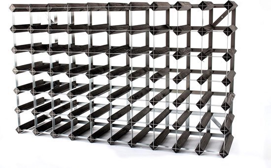 Wijnrek RTA Wineracks Verzinkt 9 Flessen 3x2 Black Ash XL