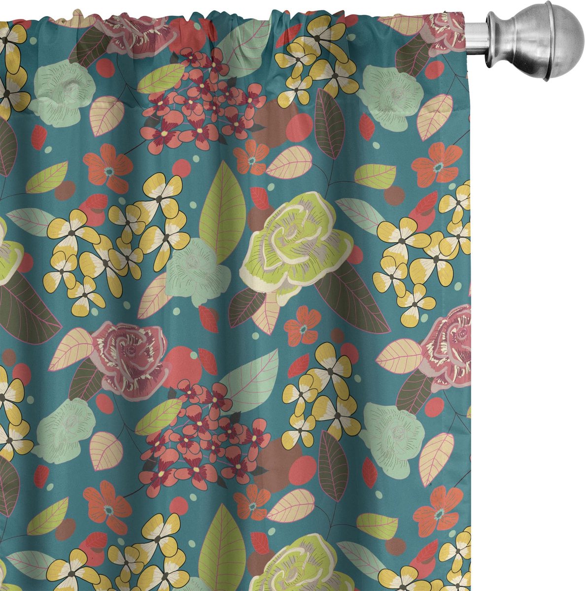 ABAKUHAUS Tuinkunst Gordijnen 2x75x245 cm – Microvezel Mehrfarbig