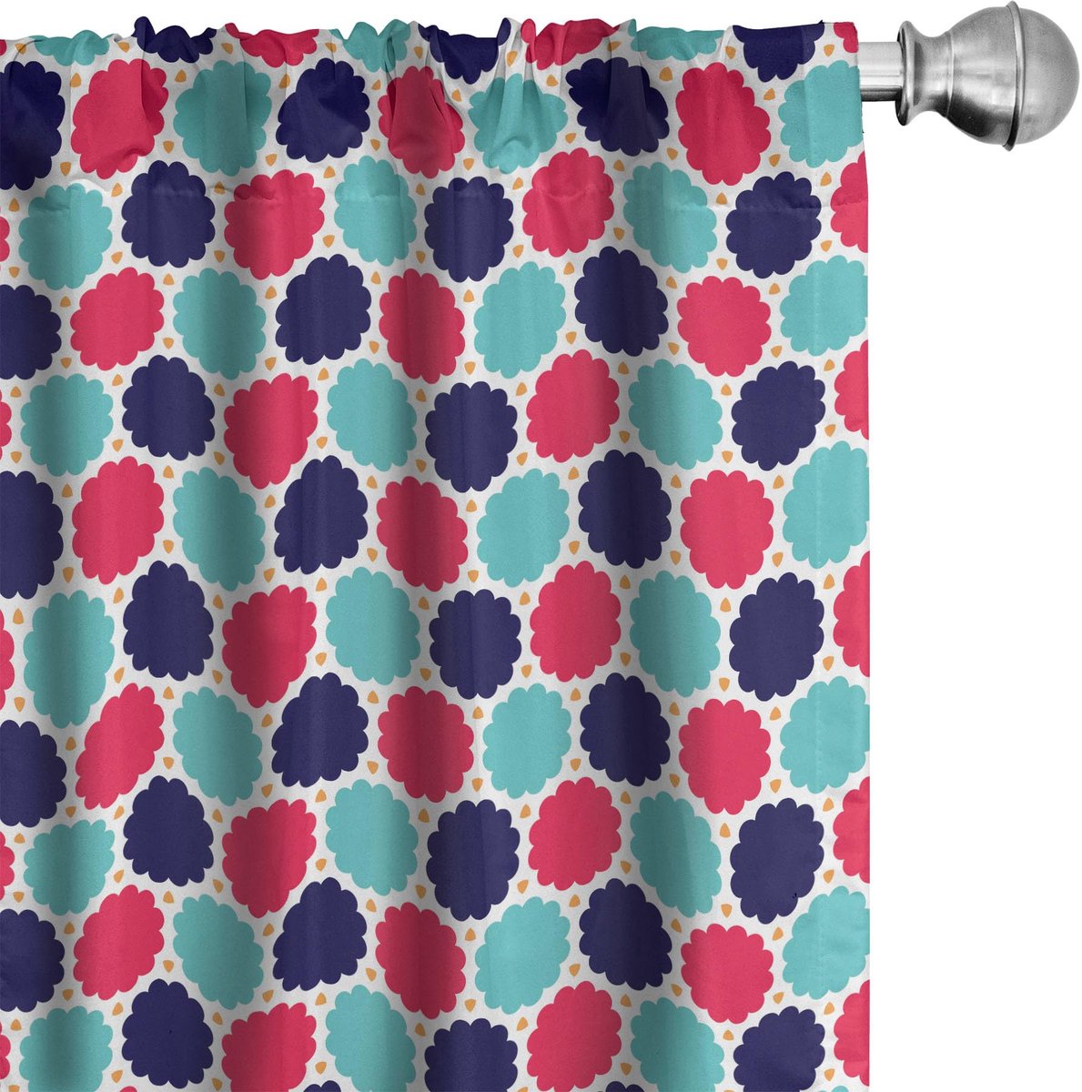 ABAKUHAUS Abstrakt Voorhangen – 2x75x175 cm – Microvezel Mehrfarbig