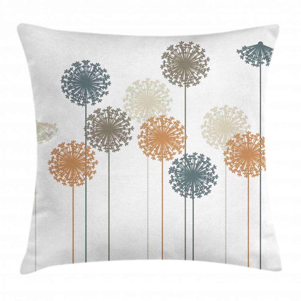 ABAKUHAUS paardenbloem kussenhoes – 60x60 cm – Tweezijdig bedrukt, wasbaar Mehrfarbig