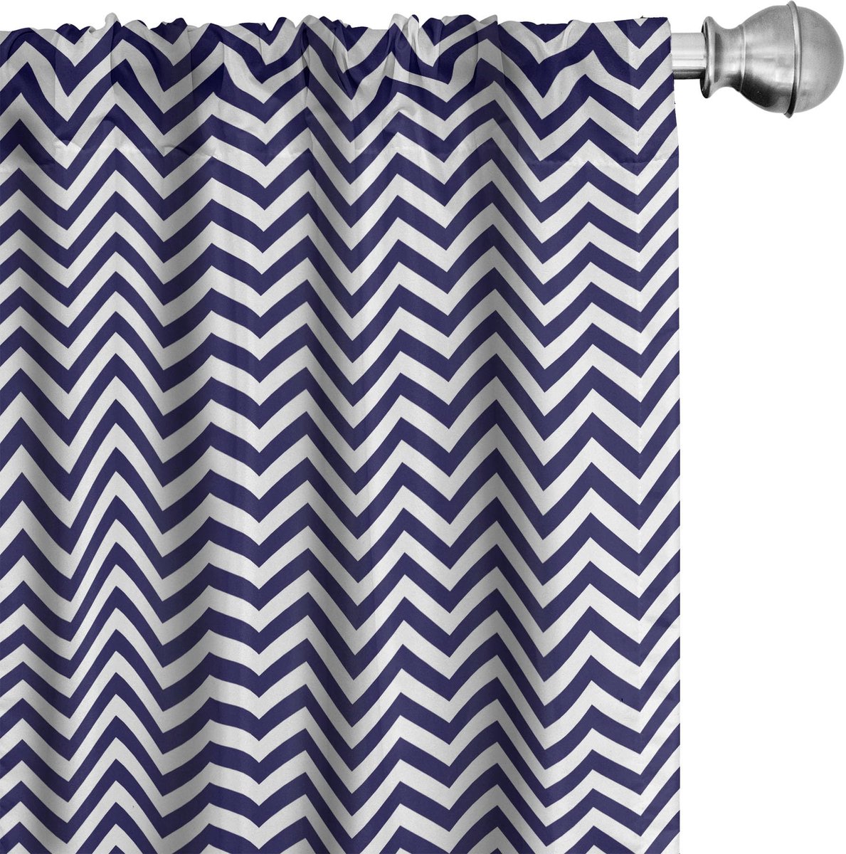ABAKUHAUS V80 Voorhangen – 2x75x175 cm – Mikrofaser – Marineblauw