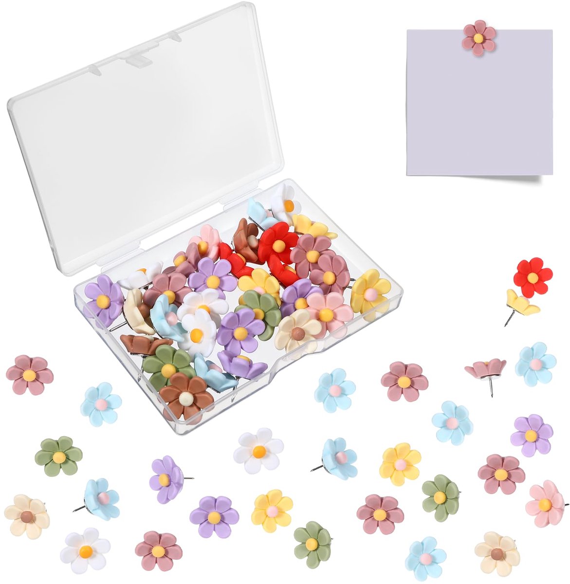 IMPERATORIS® Prikspelden - Ronde Kop-Spelden - Kaart Pushpins - Nagelspelden - Gekleurde Kop Punaises - Voor Doe-het-zelf Wandkaarten - Bulletin Board - Creatieve en Kleurrijke Prikspelden voor Hangtacks - 30 Stuks