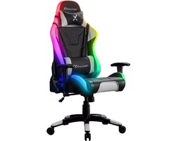 X-Rocker - Agility Sport RGB eSport Gaming Chair with Comfort Adjustability Carbon Black/White