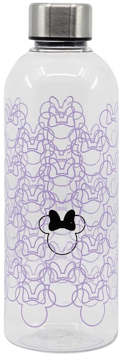 Minnie Mouse, Bouteille d’Eau Réutilisable 850ml pour Enfants avec bouchon Étanche, Wit