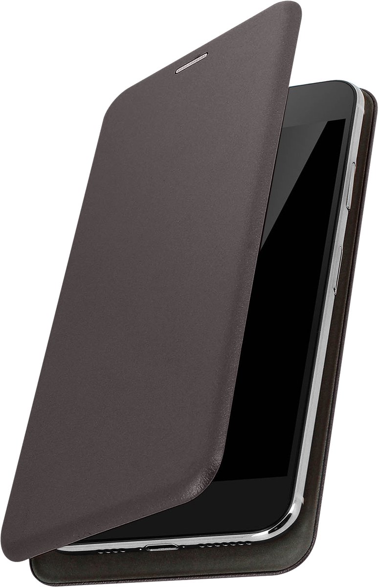 Avizar Smartphonehoesje 3,8'' tot 4,7'' Klapkaarthouder Schuiffunctie, Grijs
