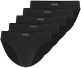 Tom Tailor - Katoenen slips in een 5-pack - Maat M/5 - black uni