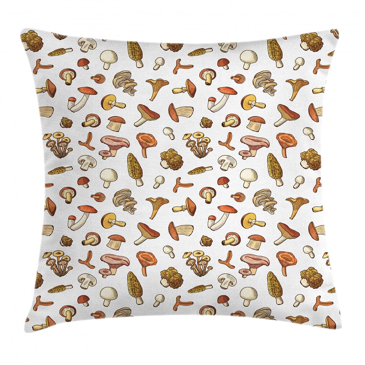 ABAKUHAUS Wald Kussenhoes – Dubbelzijdig bedrukt 50x50 cm – Kaneel beige en tan, rits, met de hand genaaid Zimt Beige