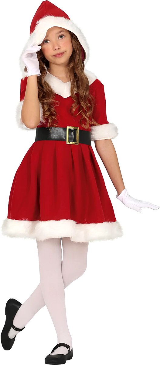 Hooded Santa Girl Pakje Meisjes - 3-4 jaar