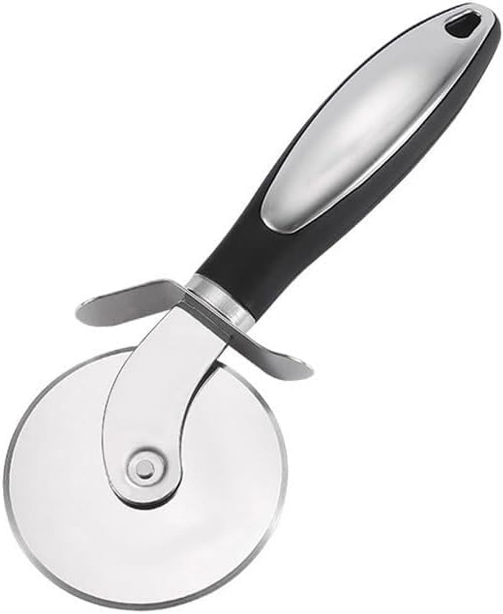 Pizzasnijder - Vaatwasserbestendig - Roller - Wiebelt niet - Roestvrijstaal -Licht van gewicht