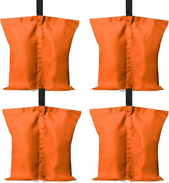14 Kg Gewichtszakken 4 Stuks – Waterdichte Zandzakken L-maat (42x40 Cm) Voor Paviljoens, Partytenten & Overstromingsbescherming