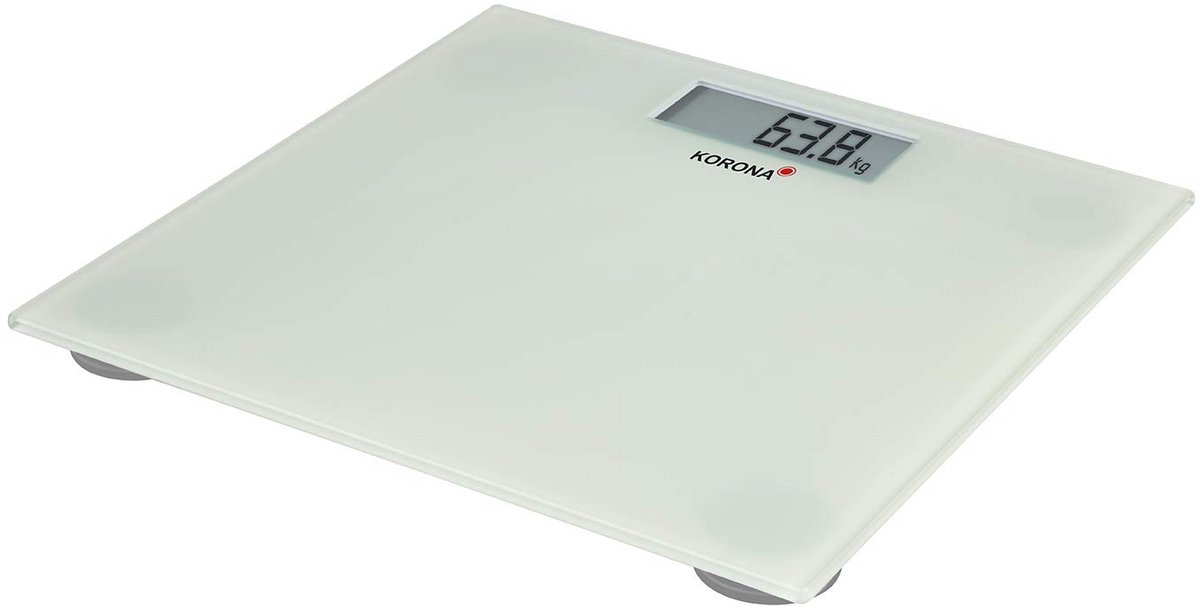Digitale Personenweegschaal Glas Wit - Nauwkeurig 180 kg
