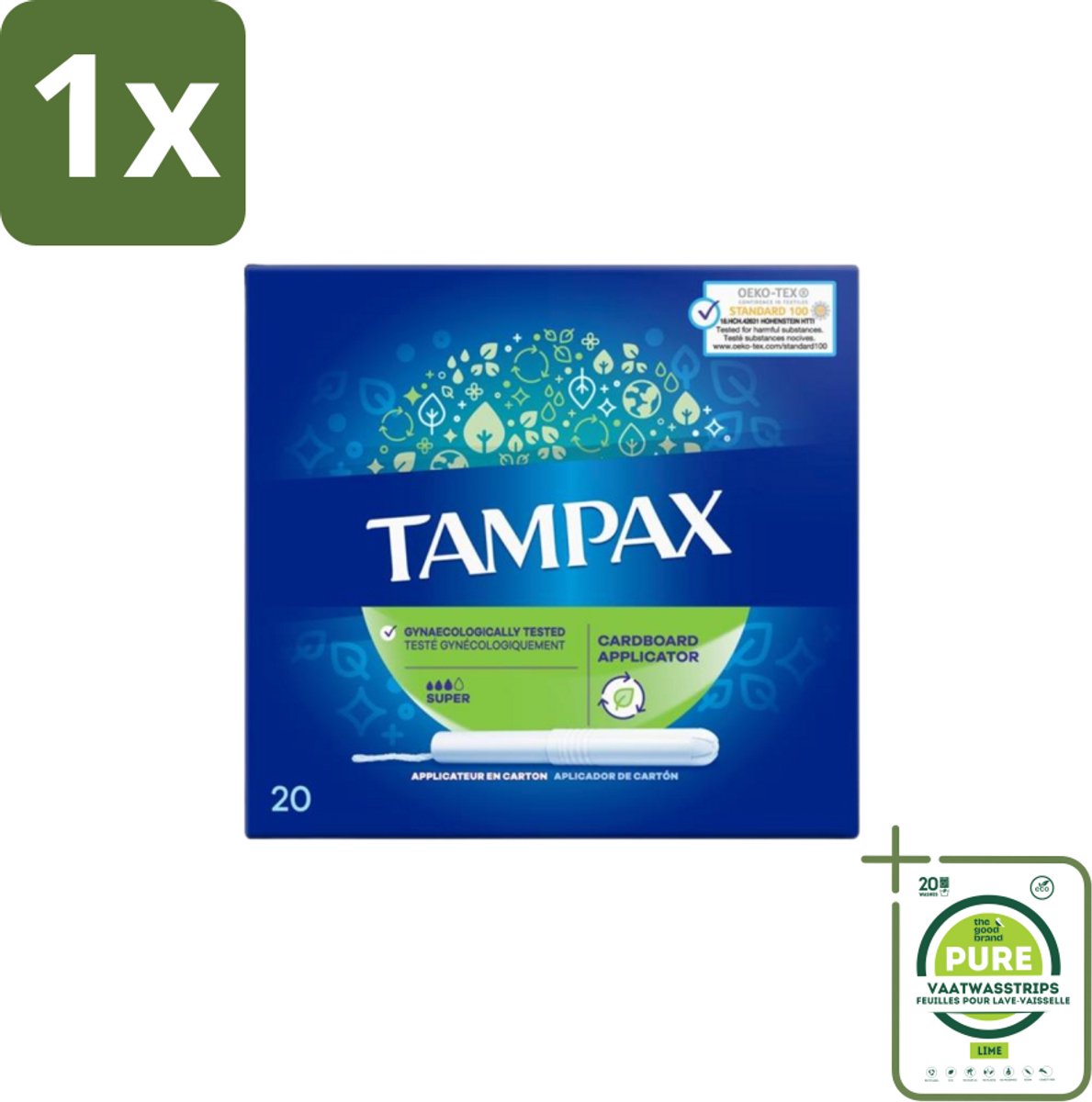 1 x Tampax – Tampons – CEF Super - Tampons - Menstruatiebescherming - Super Tampons - Hygiëne - Comfort