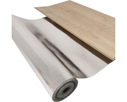 Akoestische ondervloer 2 mm voor laminaat en parket inclusief vloerverwarming