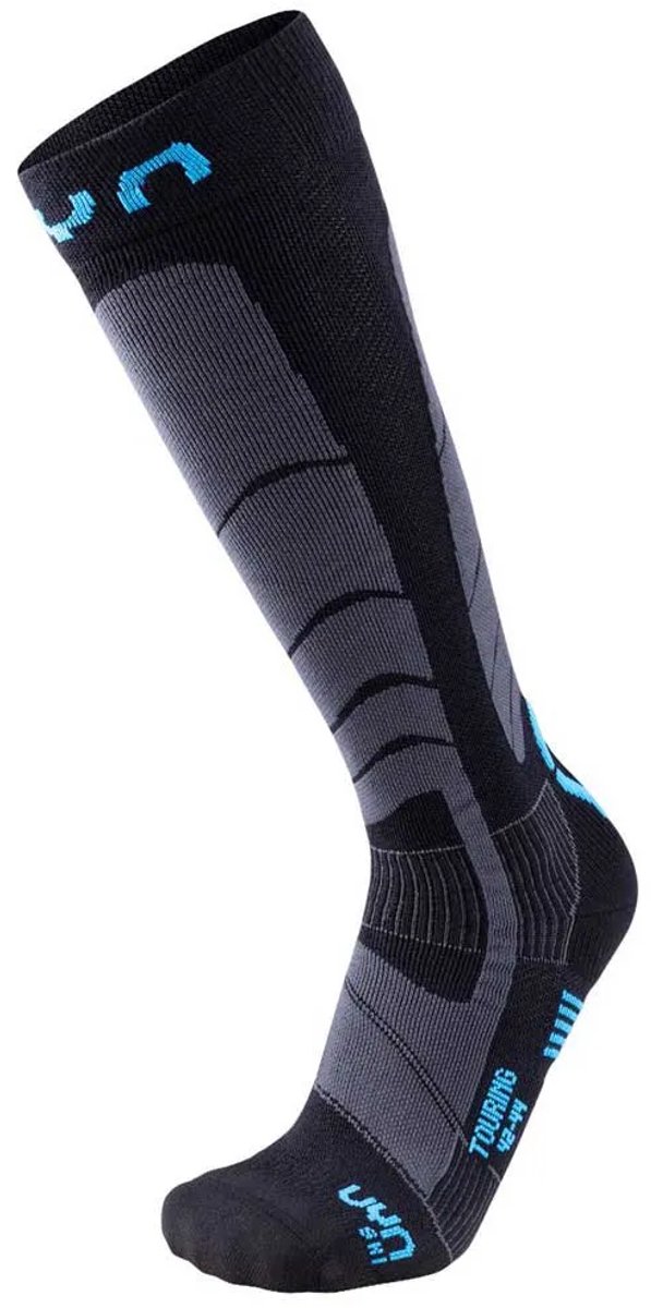 Uyn Touring Sokken Zwart,Grijs EU 39-41 Man
