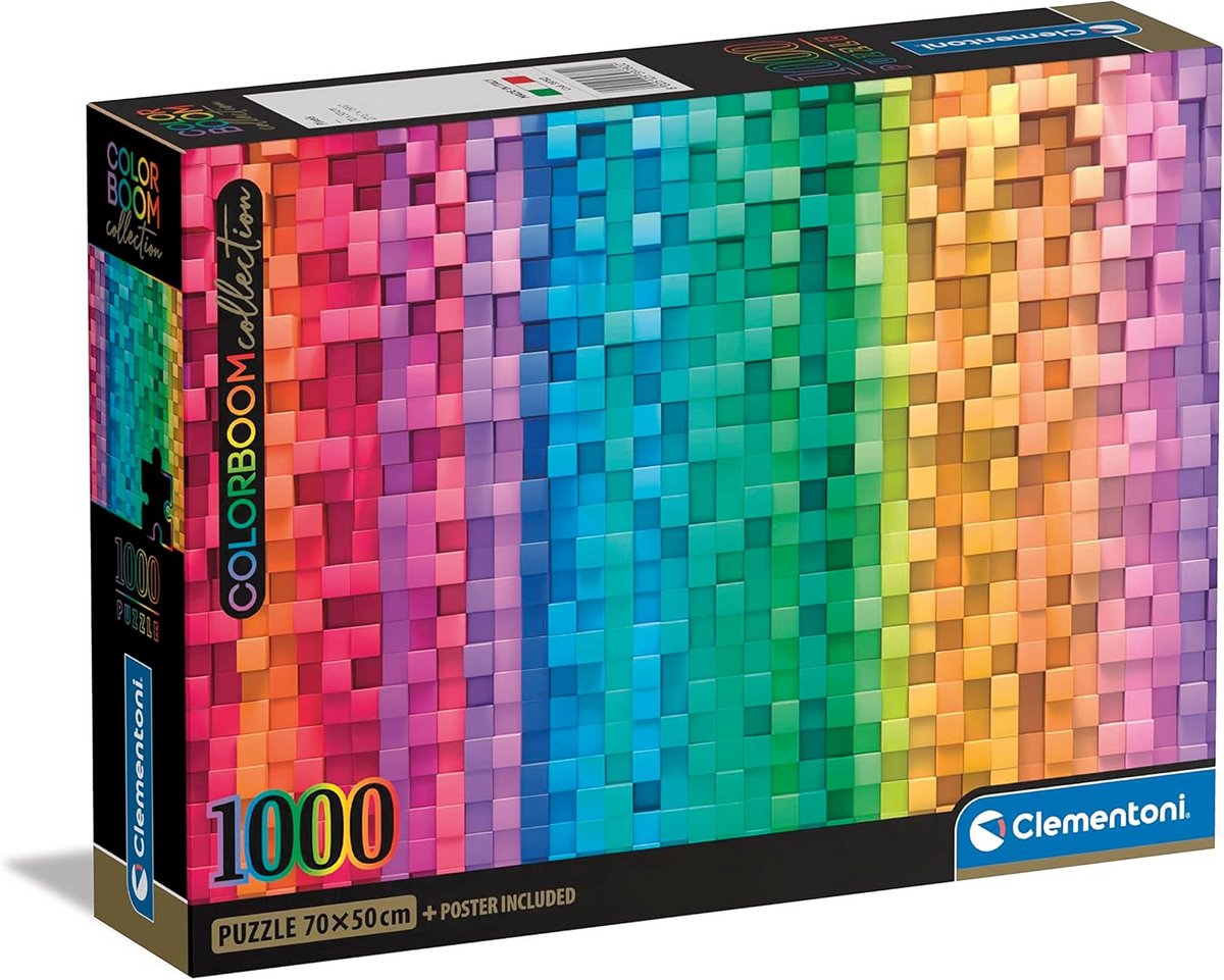 1000 Stukken Puzzel ColorBoom Pixel Stadsgezicht - Puzzel voor Volwassenen