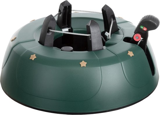 Support Sapin De Noël Métal Noir Mat Pliant - Base Robuste Pour Arbre 58mm Jusqu'à 48kg - Idéal Intérieur Extérieur