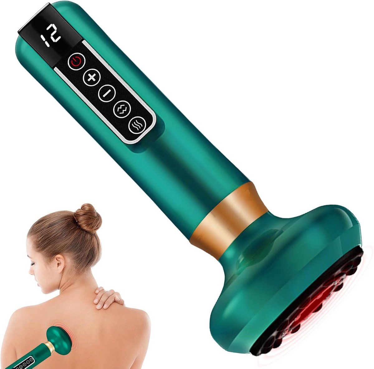 Elektrisch Cupping Massageapparaat met Warmtefunctie voor Cellulitis & Huidversteviging