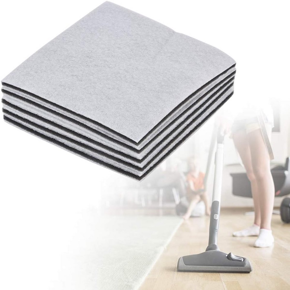 5 Delige Universele Schuimstofzuigerfilter Set 150x150mm