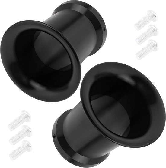 2x Filtre à air universel pour carburateur Entonnoir 50mm CNC Aluminium Pile de vitesse pour Motocyclette/Motocross