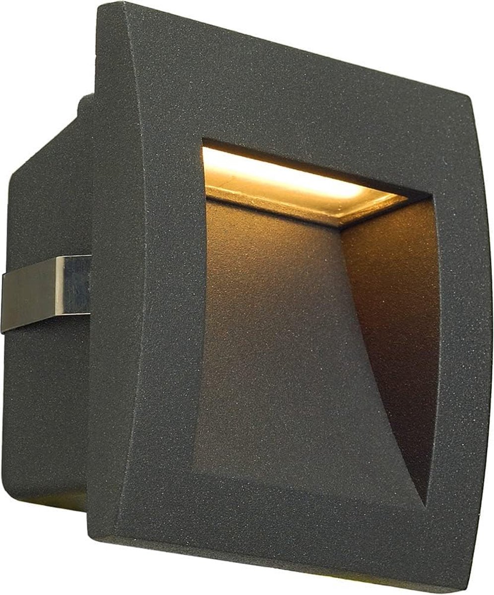 LED Wandopbouwarmatuur Buiten Antraciet - IP55 Spot voor Pad, Tuin en Ingang - 3000K Warm Wit