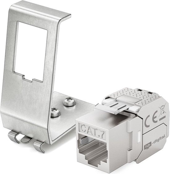 CAT.7 Keystone RJ45 Module met DIN-rail Adapter voor Netwerkinstallatie ...
