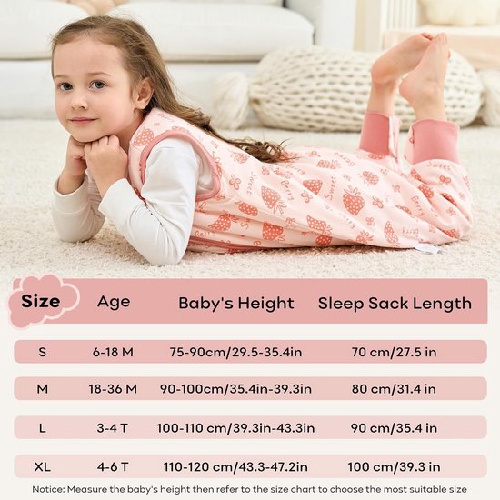 Set van 2 Baby Slaapzakken met Voeten 1.5 TOG Winter 18-36 Maanden 80 cm van Merkloos — afbeelding 5
