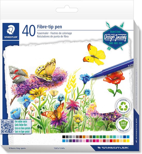 Crayola - 6 Metallic Viltstiften - Schitterende kleuren - Niet-giftige