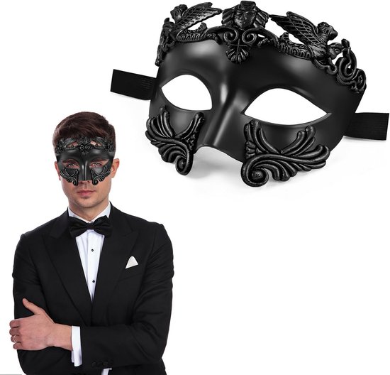 Klassiek Venetiaans Gemaskerd Bal Oogmasker voor Heren