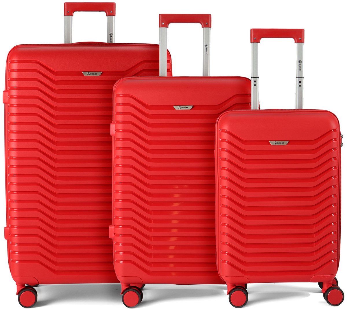 Benzi Pias PP Kofferset 3 delig - Rood