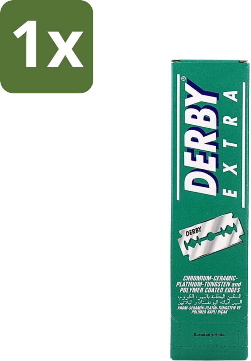 1 x Derby Professional - Double Razor Blades - Scheermesjes - Glad Scheerresultaat - 100 Mesjes - Scheermesjes - Scheermes - Scheerresultaat - Barbershop - Barbier