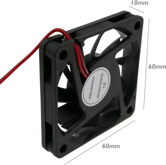 Computer Chassis Ventilator 60x60x10mm - 5V DC Stille Koeling | bol