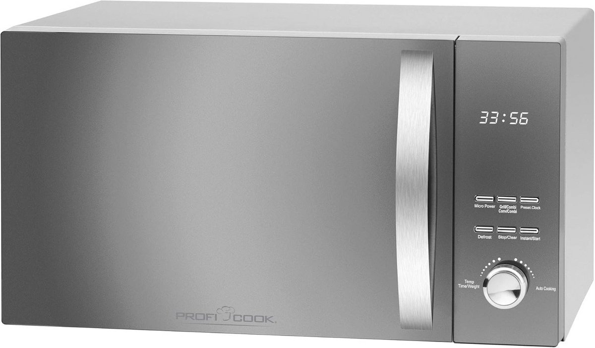 3-in-1 Magnetron met Hetelucht en Grill - 23 Liter RVS Oven tot 2300W