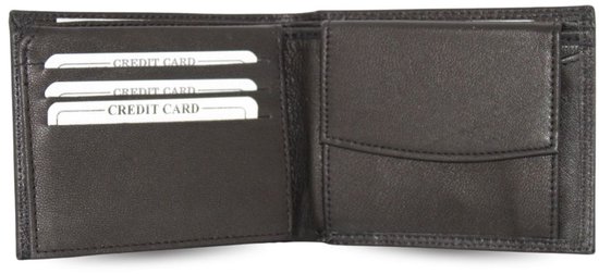 Portefeuille Homme Cuir Véritable Zwart - Portefeuille Cuir - Tout Cuir - Billfold - Portefeuille Homme