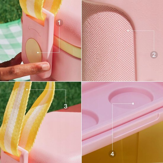 Pinnacle Koeltas 8L Roze met 2 Koelelementen - Compact & Stijlvol van Pinnacle. — afbeelding 2