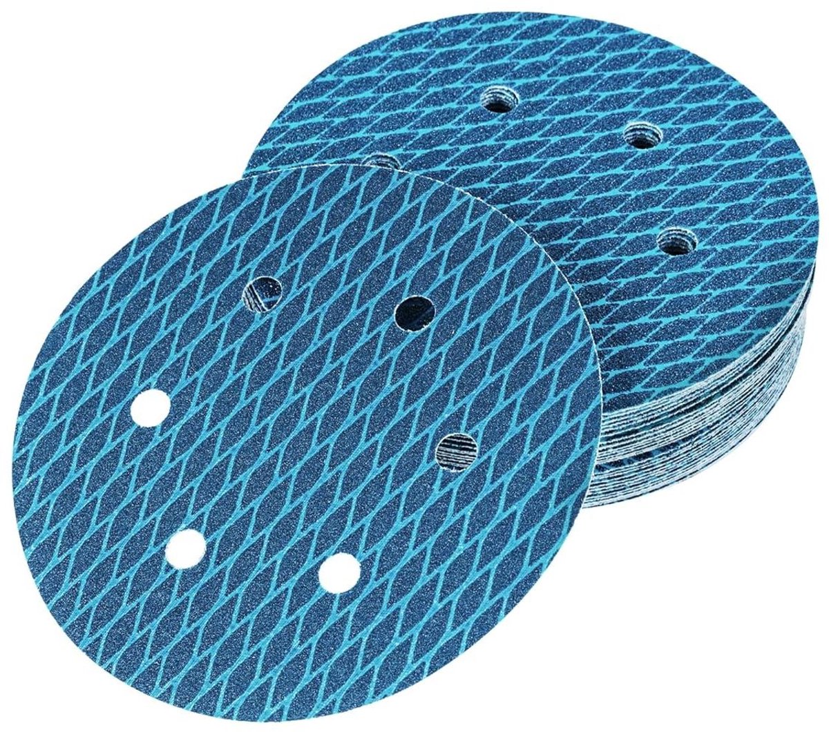 CSGoods - Schuurbladen 150 mm Klittenband - Korrelgrootte 120 - 30 Stuks - Nat en Droog - Metaal Hout - Diamantpatroon