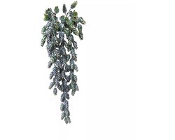 Roberts Collection kunst hangplant decoratie Hop spray bruin 80cm groen.