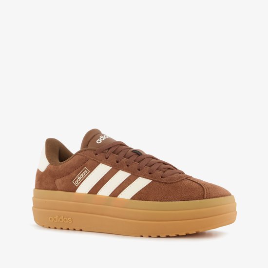 Adidas VL Court Bold suède dames sneakers bruin - Maat 39 1/3 - Echt leer