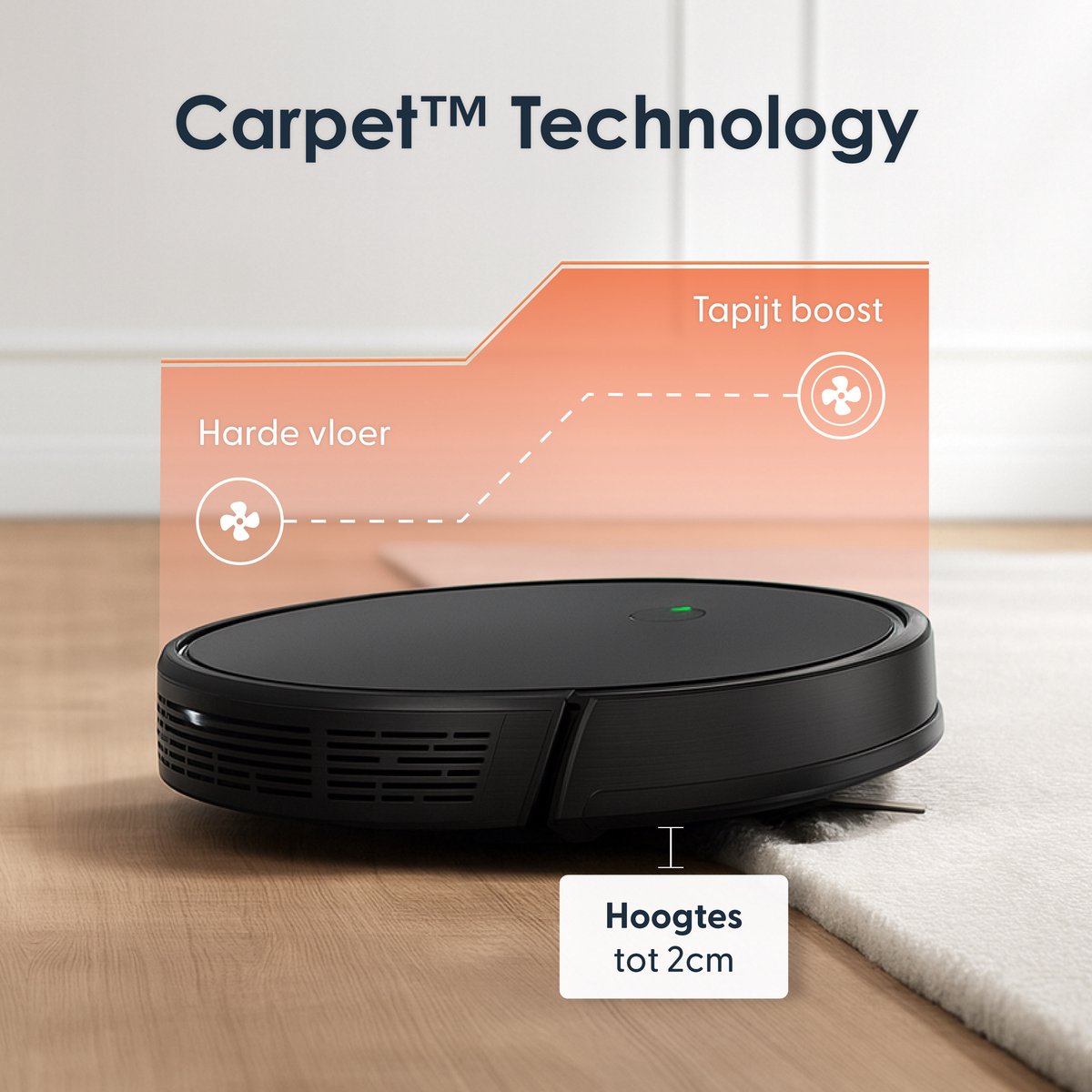 Skoov EcoPulse Robotstofzuiger met Dweilfunctie & Laadstation - Dweilrobot - Huisdieren - Dweil - Hepa - Automatische stofzuiger - Vacuum - Robot - In 1 — afbeelding 5