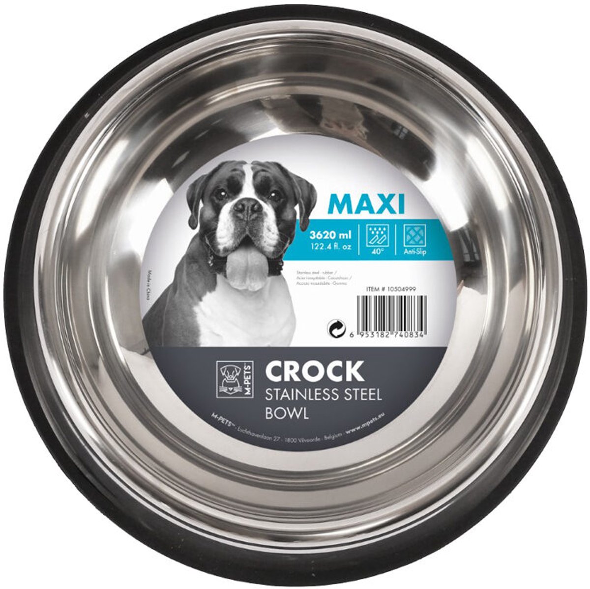 M-Pets Crock Eet- en Drinkbak - Maxi - 3620 ml