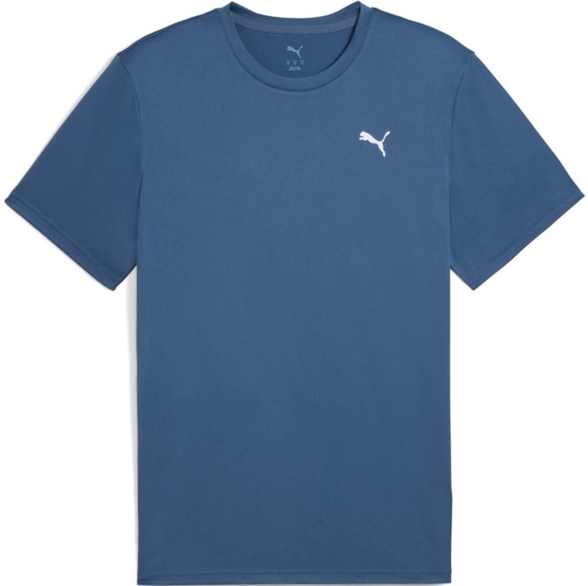 Heren Puma Ess Solid Cat Tee Blauw