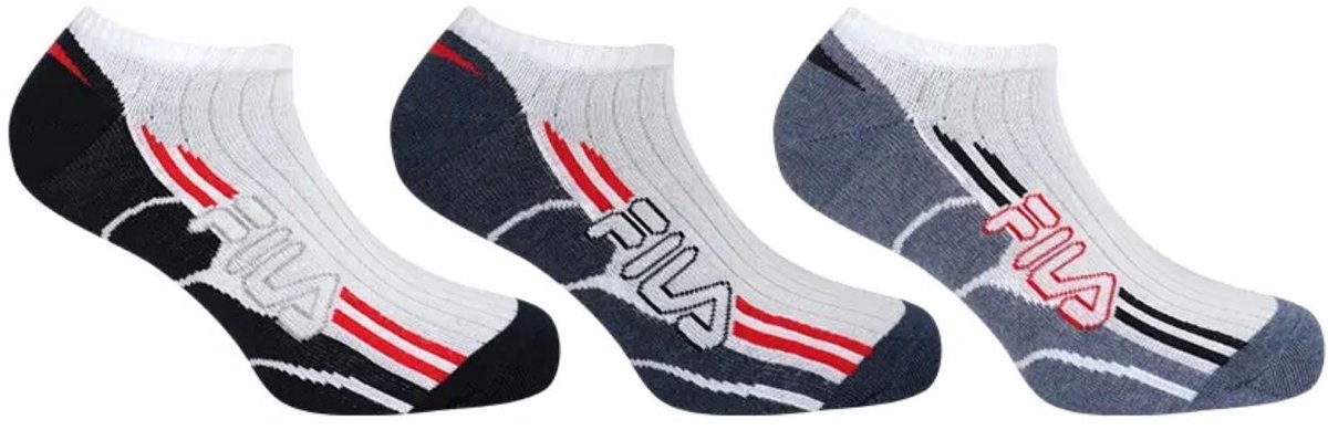 Sokken Fila 3-pack Sneaker 43-46 39/42 Multicolor