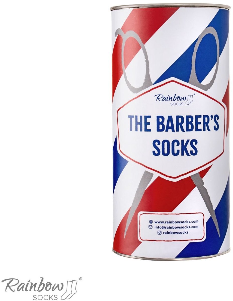 Rainbow Socks - Barber Pole Sokken - 47-50 - Cadeauverpakking
